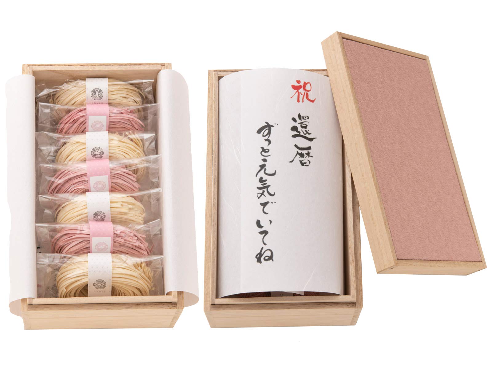 Amazon.co.jp: FUN fun 還暦 お祝い プレゼント 紅白うどんセット 浅